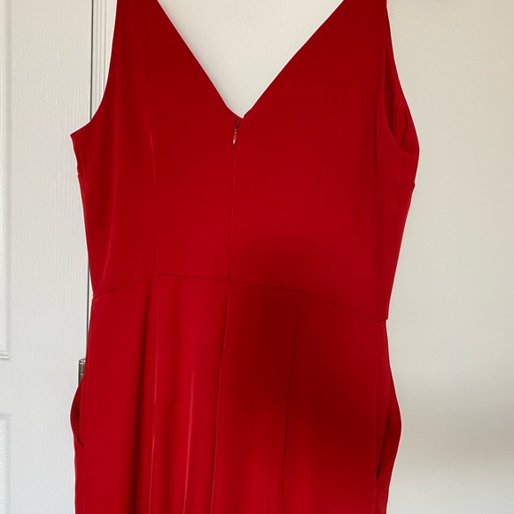 Dynamite V-Neck Wide Leg Jumpsuit - Picture 7 of 8